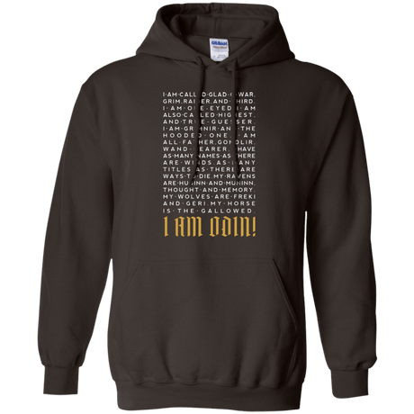 Sweatshirts Dark Chocolate / Small I am Odin Pullover Hoodie