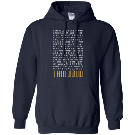 Sweatshirts Navy / Small I am Odin Pullover Hoodie