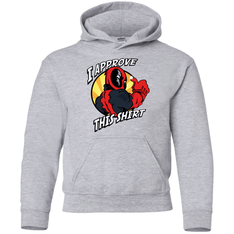 Sweatshirts Sport Grey / YS I Approve This Shirt Youth Hoodie