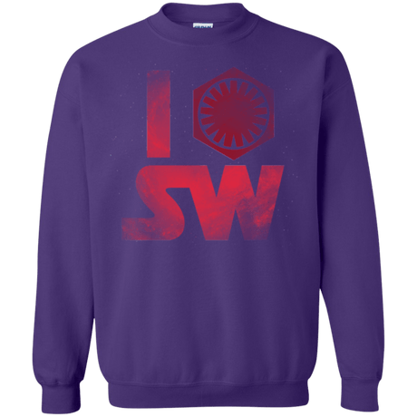 Sweatshirts Purple / Small I First Order SW Crewneck Sweatshirt