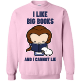 Sweatshirts Light Pink / Small I Like Big Books Crewneck Sweatshirt