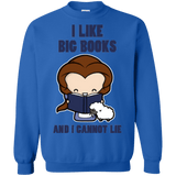 Sweatshirts Royal / Small I Like Big Books Crewneck Sweatshirt