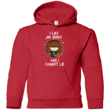 Sweatshirts Red / YS I Like Big Books Youth Hoodie