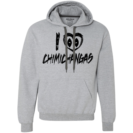 Sweatshirts Sport Grey / Small I Love Chimichangas Premium Fleece Hoodie