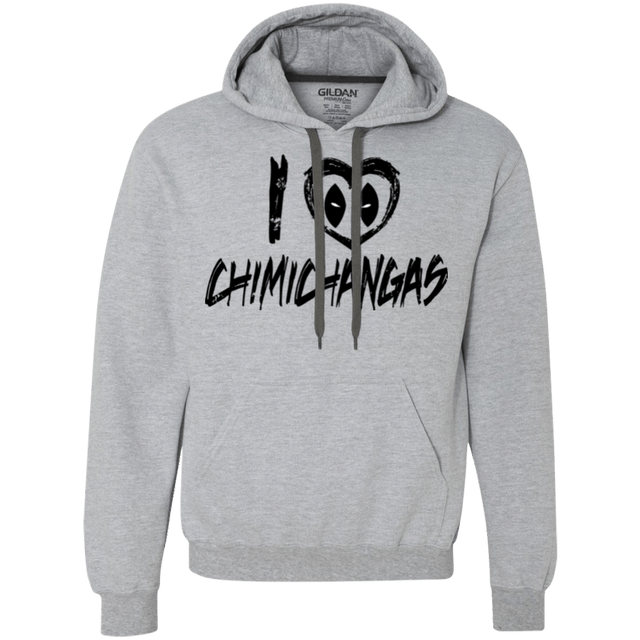 Sweatshirts Sport Grey / Small I Love Chimichangas Premium Fleece Hoodie