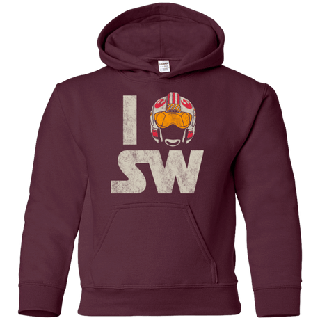 Sweatshirts Maroon / YS I Pilot SW Youth Hoodie