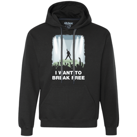 Sweatshirts Black / Small I WANT TO BREAK FREE Premium Fleece Hoodie