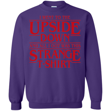 Sweatshirts Purple / S I Went to the Upside Down Crewneck Sweatshirt