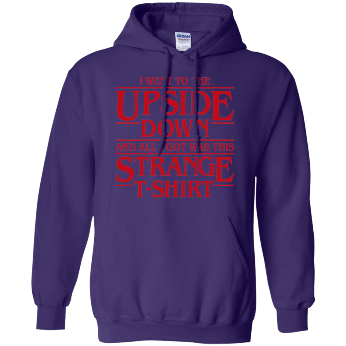Sweatshirts Purple / S I Went to the Upside Down Pullover Hoodie