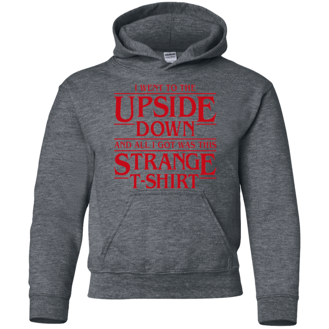 Sweatshirts Dark Heather / YS I Went to the Upside Down Youth Hoodie