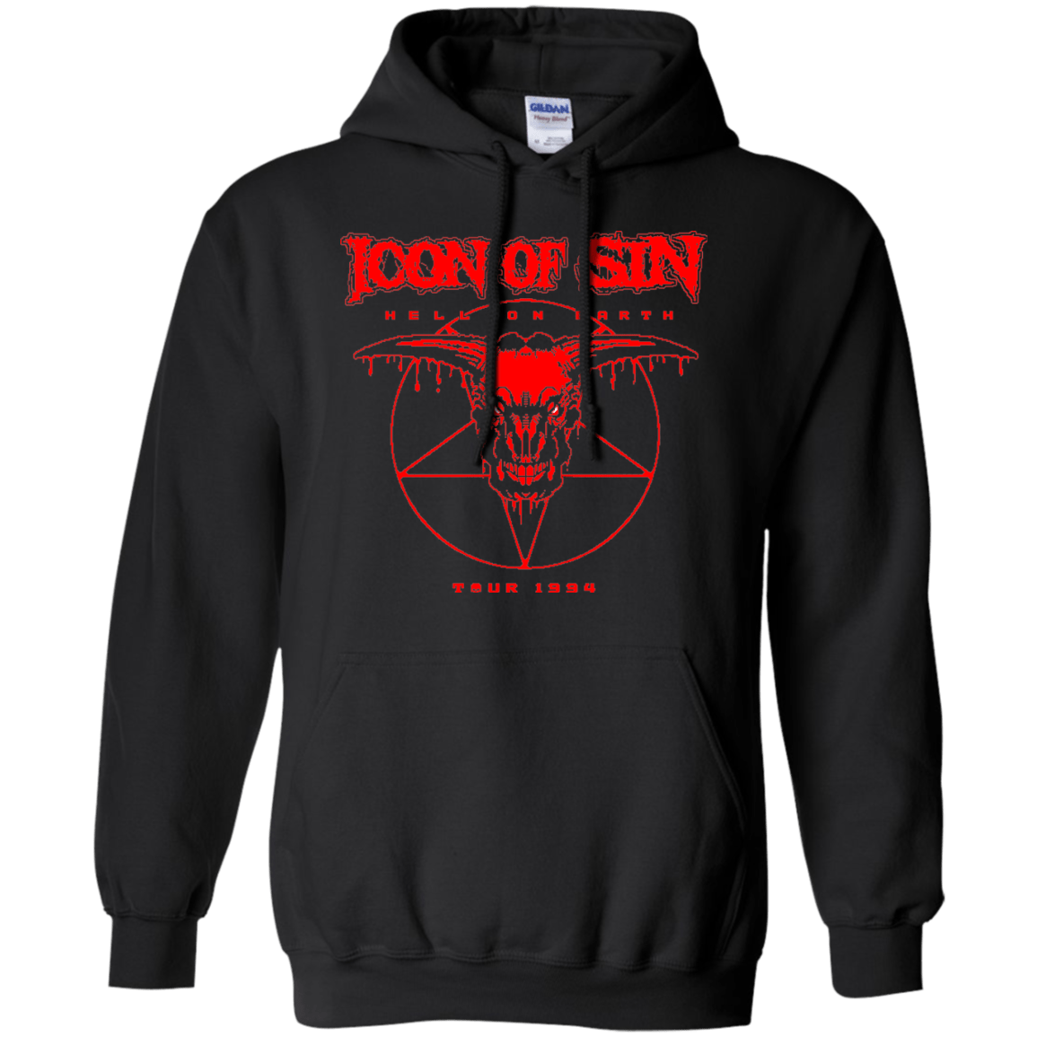 Sweatshirts Black / Small Icon of Sin Pullover Hoodie