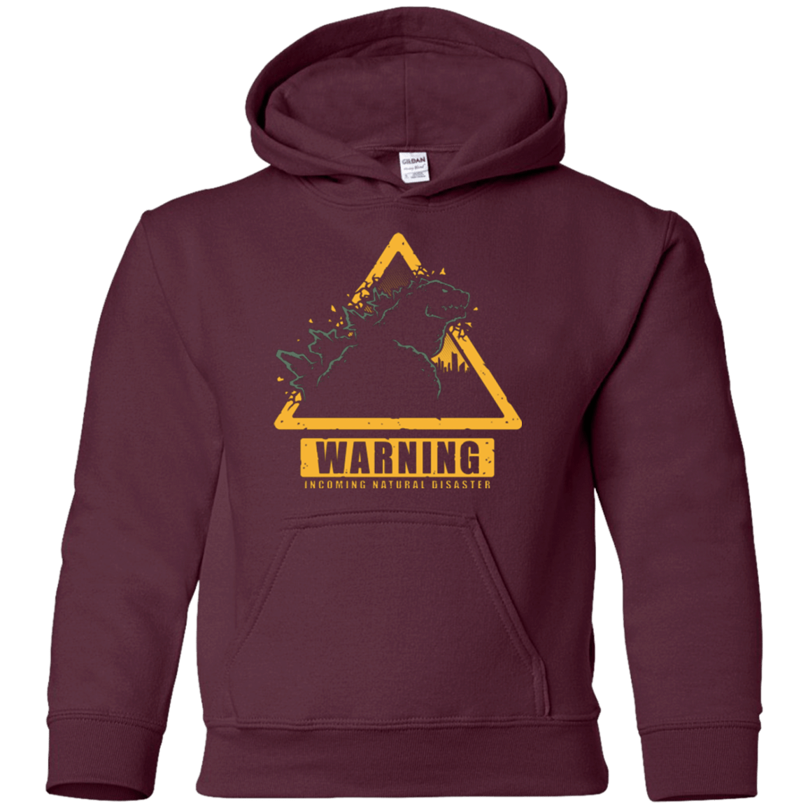 Sweatshirts Maroon / YS Incoming Natural Disaster Youth Hoodie