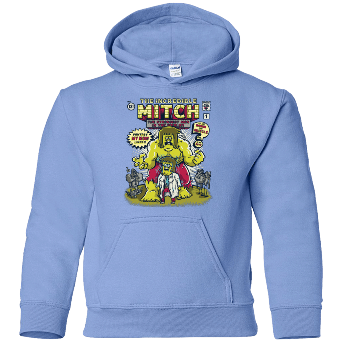 Sweatshirts Carolina Blue / YS Incredible Mitch Youth Hoodie