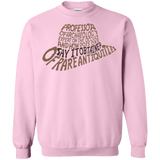 Sweatshirts Light Pink / Small Indiana hat Crewneck Sweatshirt