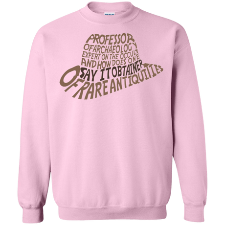 Sweatshirts Light Pink / Small Indiana hat Crewneck Sweatshirt