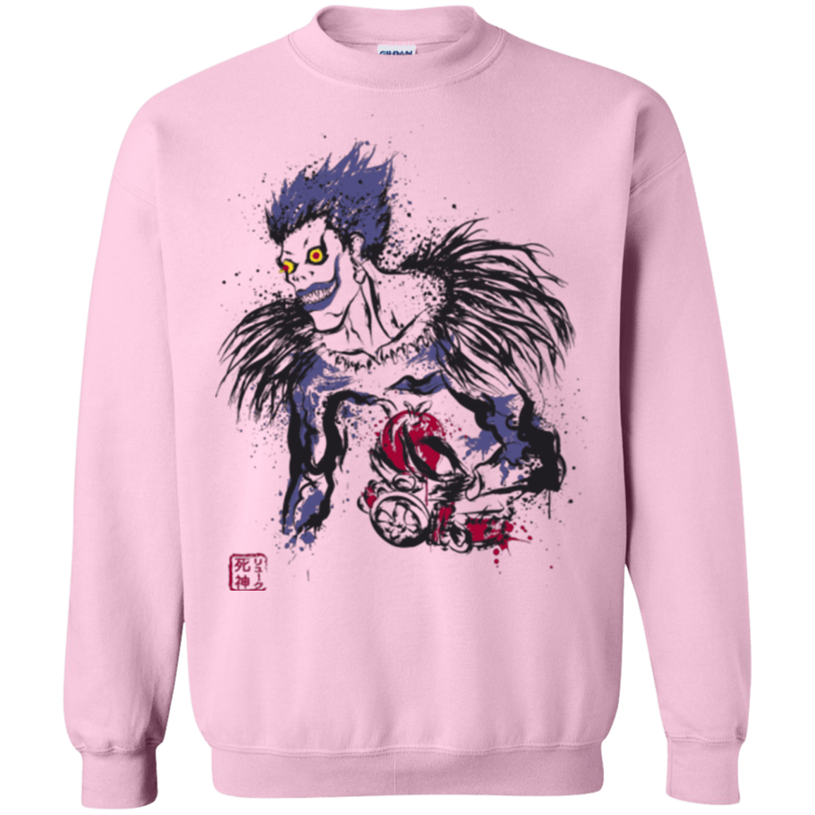 Sweatshirts Light Pink / Small Ink-Ryuk Crewneck Sweatshirt