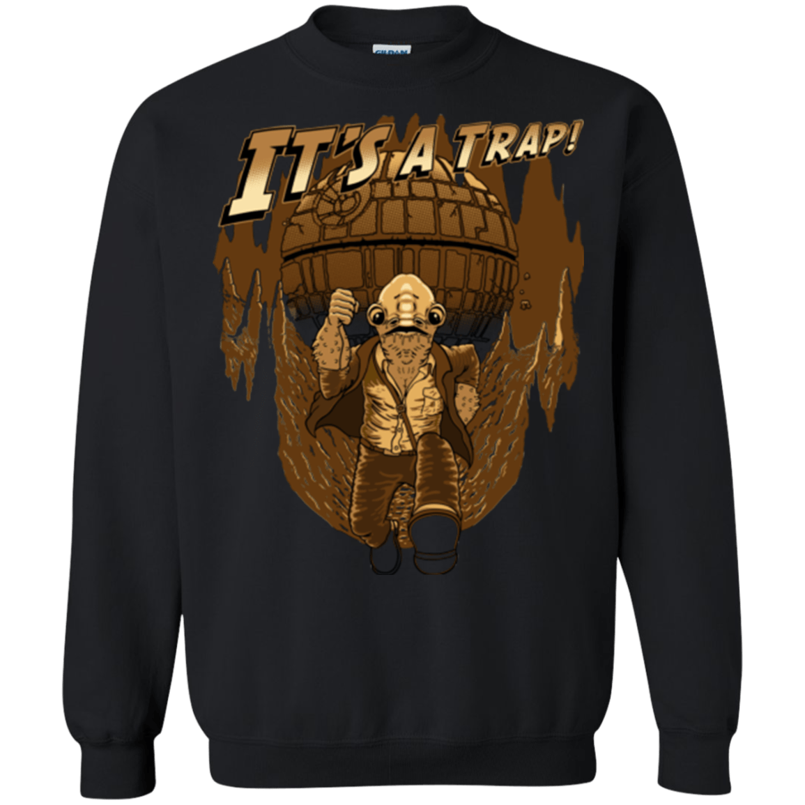 Sweatshirts Black / Small It's a trap!! Crewneck Sweatshirt