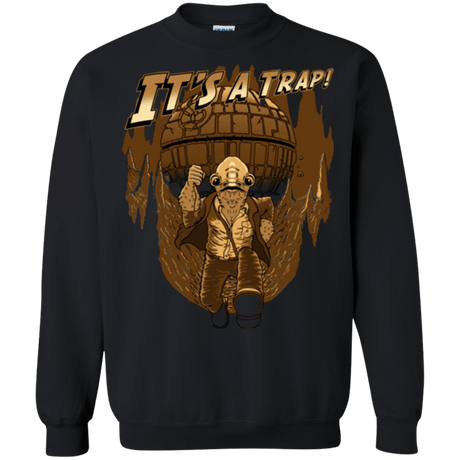Sweatshirts Black / Small It's a trap!! Crewneck Sweatshirt