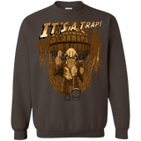 Sweatshirts Dark Chocolate / Small It's a trap!! Crewneck Sweatshirt