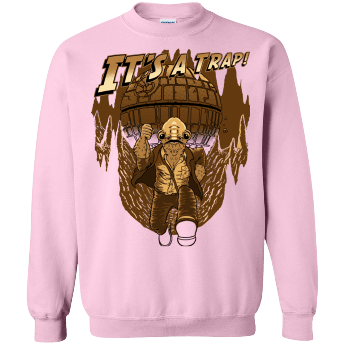 Sweatshirts Light Pink / Small It's a trap!! Crewneck Sweatshirt