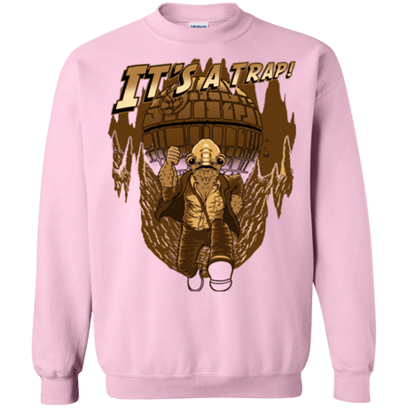 Sweatshirts Light Pink / Small It's a trap!! Crewneck Sweatshirt