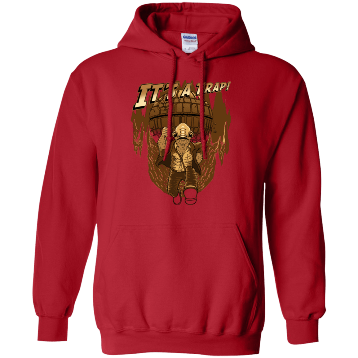 Sweatshirts Red / Small It's a trap!! Pullover Hoodie