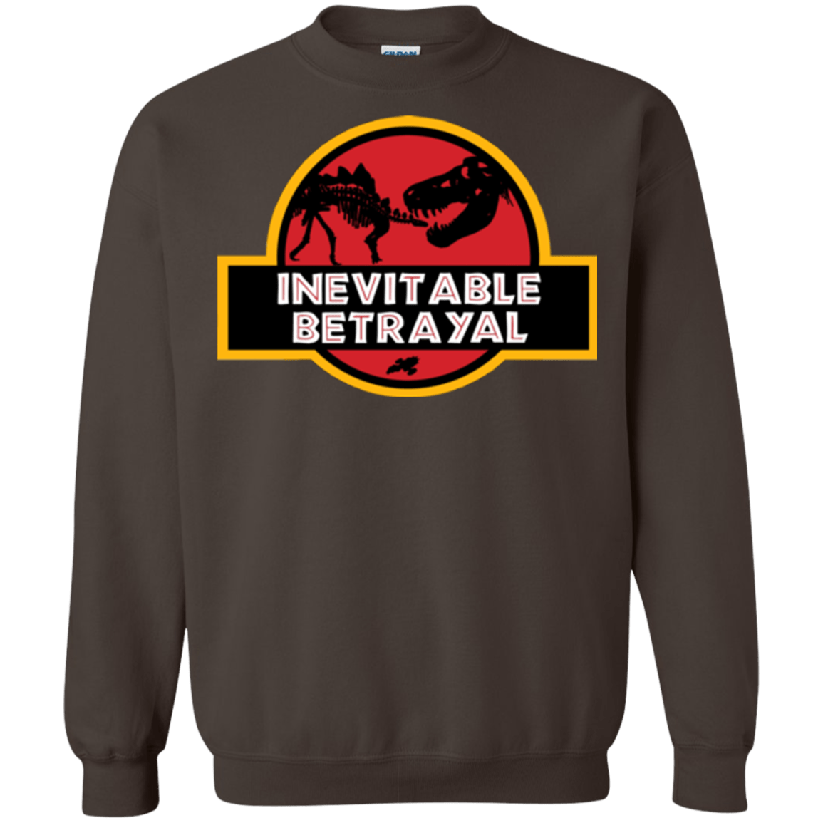 Sweatshirts Dark Chocolate / Small JURASSIC BETRAYAL Crewneck Sweatshirt