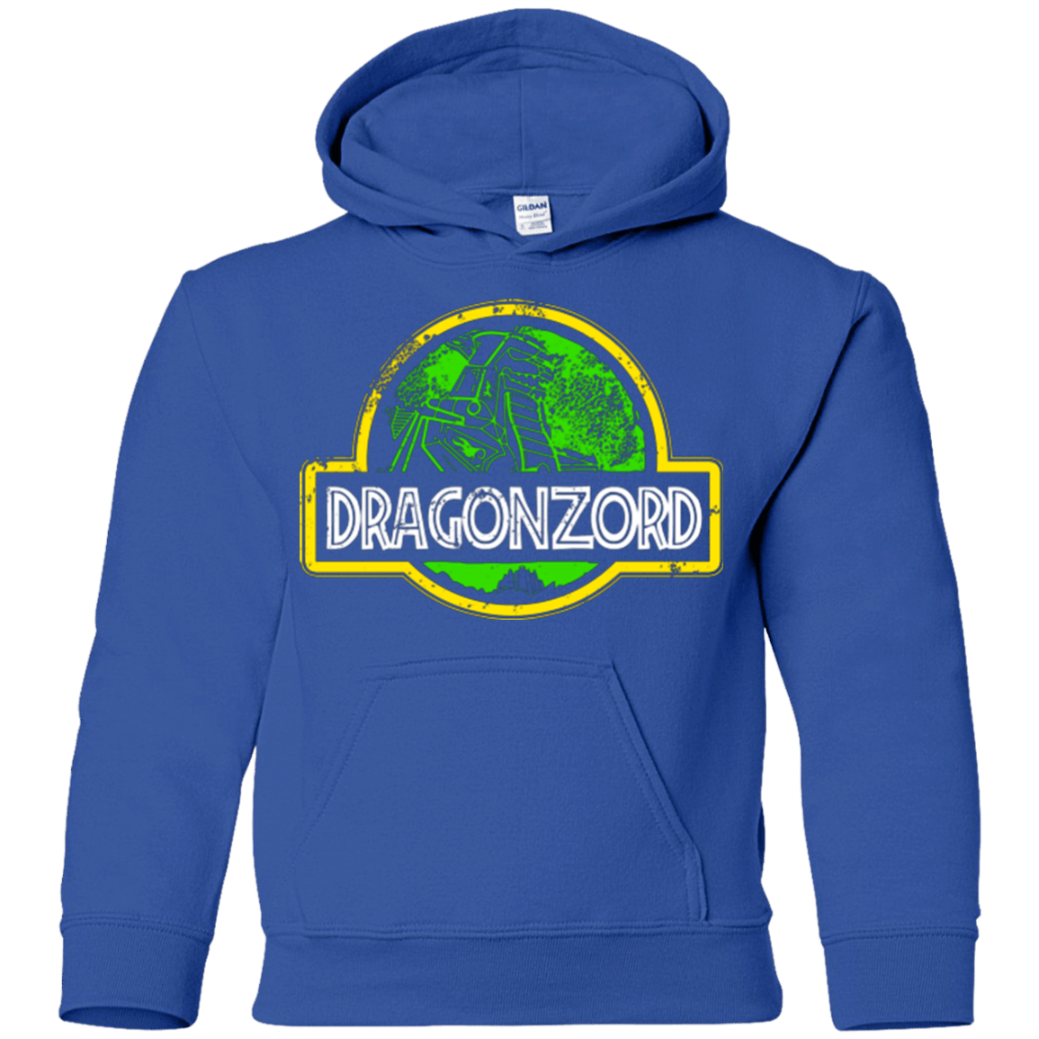 Sweatshirts Royal / YS Jurassic Power Green Youth Hoodie