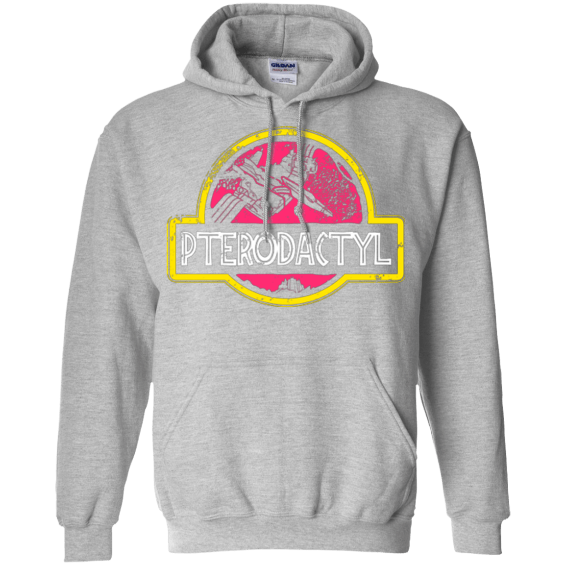 Sweatshirts Sport Grey / Small Jurassic Power Pink Pullover Hoodie