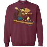 Sweatshirts Maroon / Small Just the 2 of Us Crewneck Sweatshirt