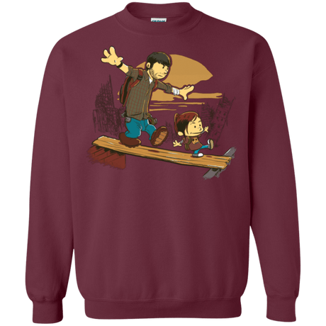 Sweatshirts Maroon / Small Just the 2 of Us Crewneck Sweatshirt