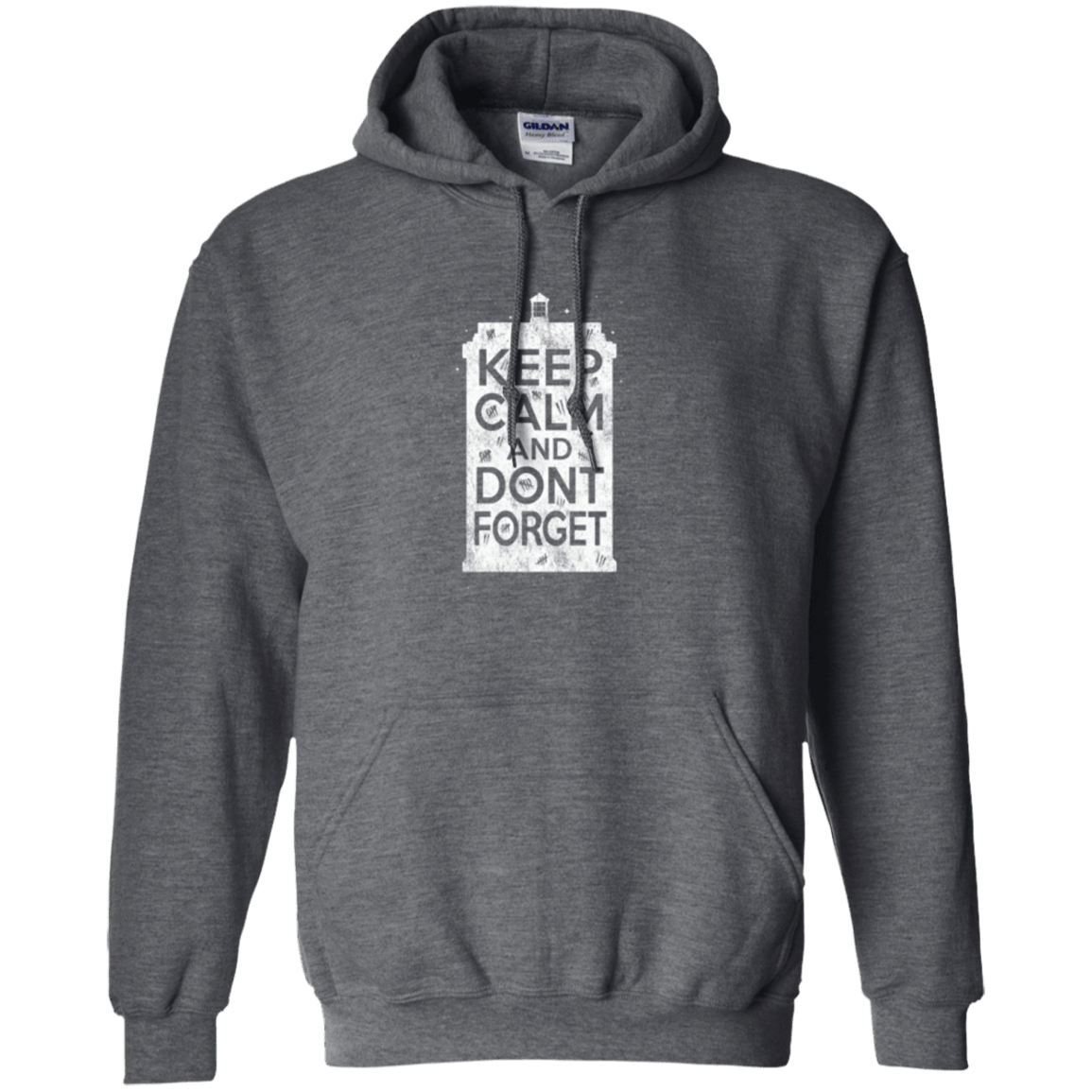 Sweatshirts Dark Heather / Small KCDF Tardis Pullover Hoodie