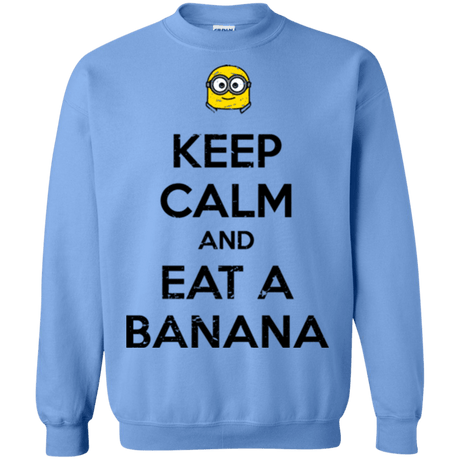 Sweatshirts Carolina Blue / Small Keep Calm Banana Crewneck Sweatshirt