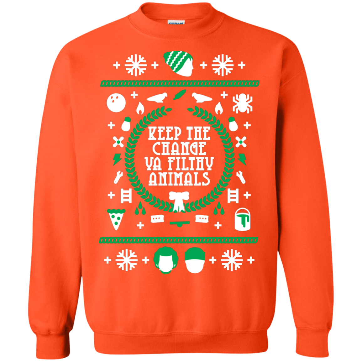 Sweatshirts Orange / Small Keep The Change Crewneck Sweatshirt