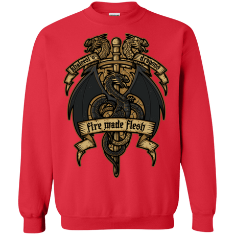 Sweatshirts Red / Small KHALEESIS DRAGONS Crewneck Sweatshirt