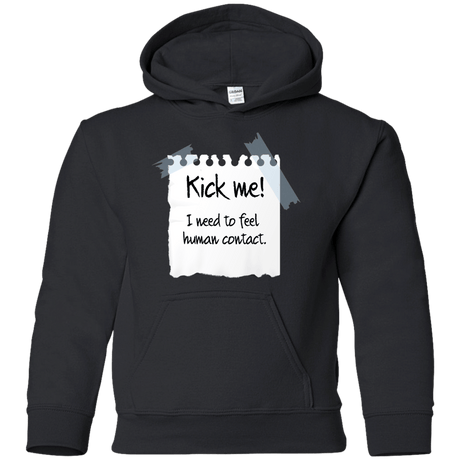 Sweatshirts Black / YS Kick Me Youth Hoodie
