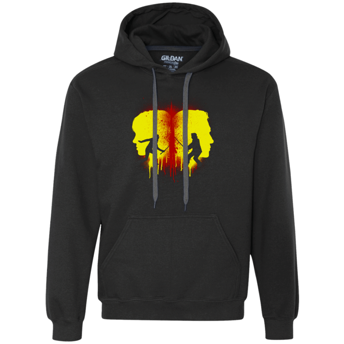 Sweatshirts Black / Small Kill Bill Silhouettes Premium Fleece Hoodie