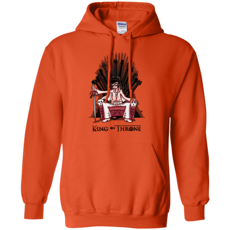 Sweatshirts Orange / Small King on Throne Pullover Hoodie
