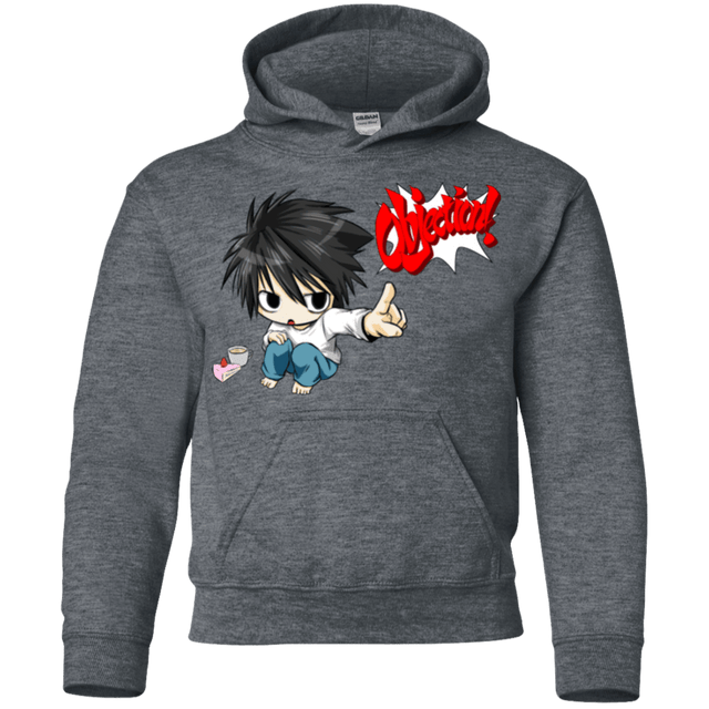 Sweatshirts Dark Heather / YS L Objection! Youth Hoodie