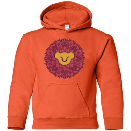 Sweatshirts Orange / YS Leaf Mane Mandala Youth Hoodie