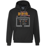 Sweatshirts Black / Small Legend of Hodor Premium Fleece Hoodie
