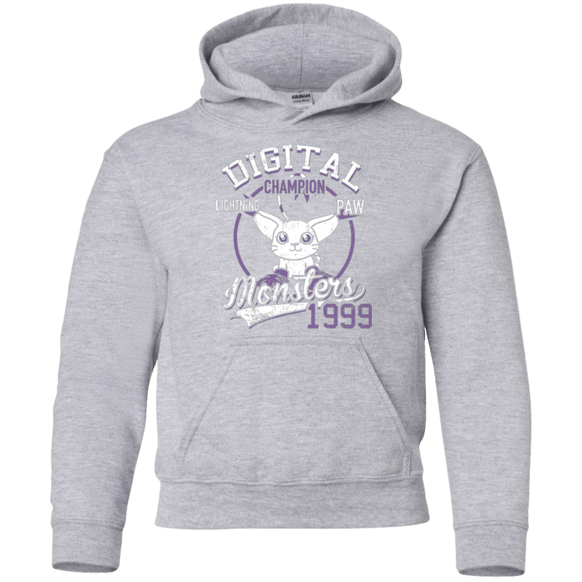 Sweatshirts Sport Grey / YS Lightning Paw Youth Hoodie