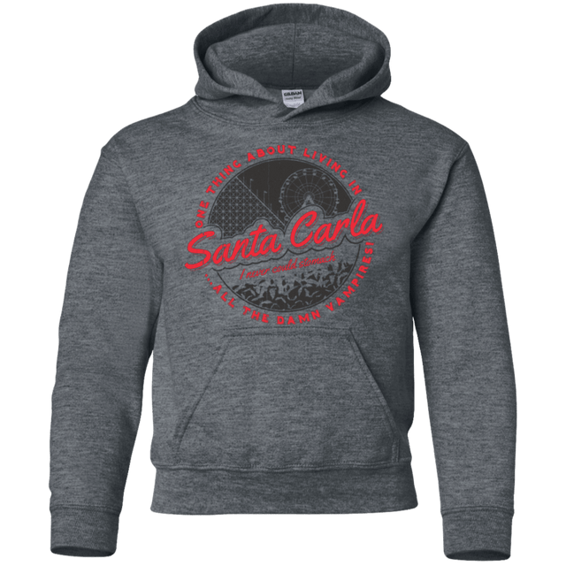 Sweatshirts Dark Heather / YS Living in Santa Carla Youth Hoodie