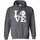 Sweatshirts Dark Heather / Small Love D20 Pullover Hoodie