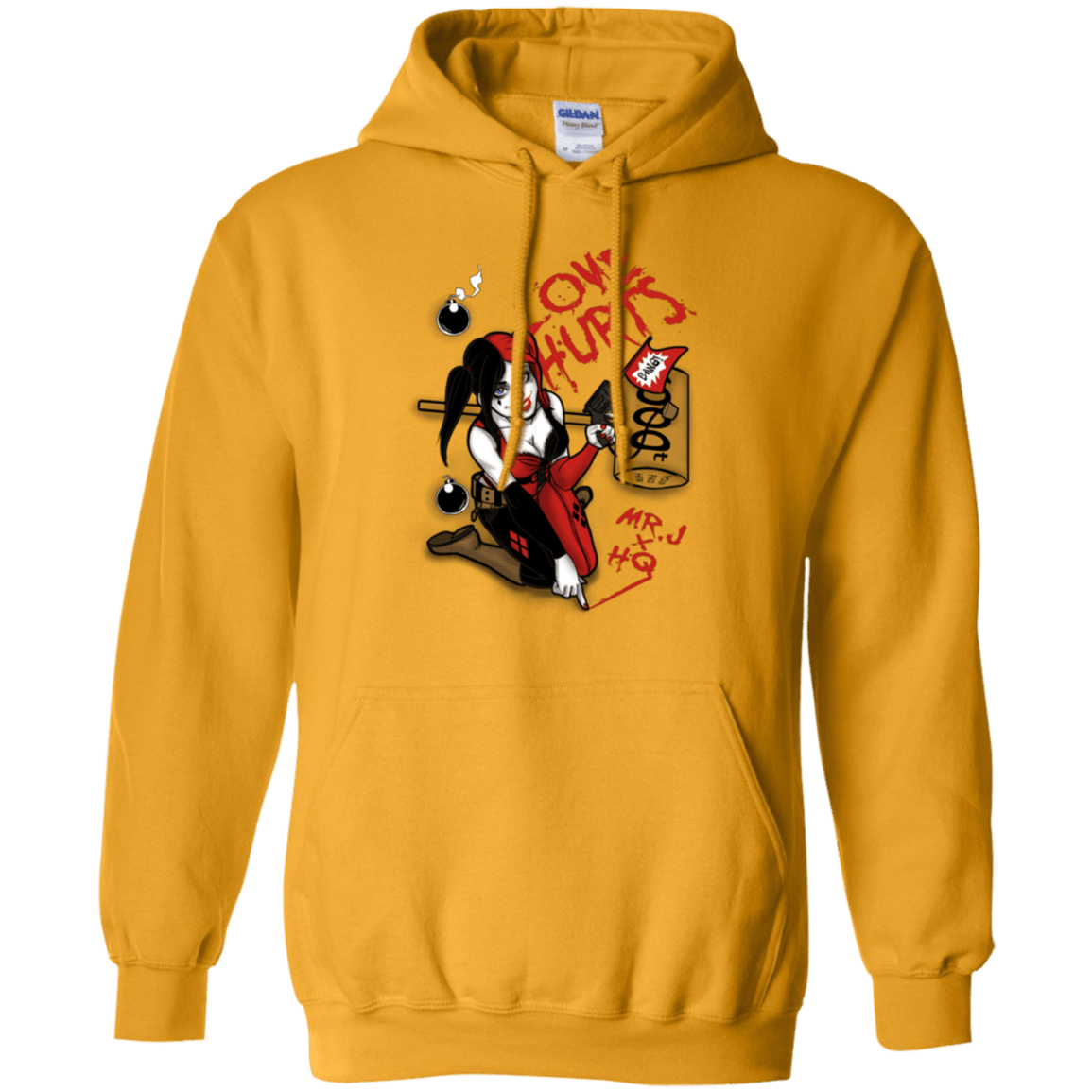 Sweatshirts Gold / Small Love Hurts Pullover Hoodie