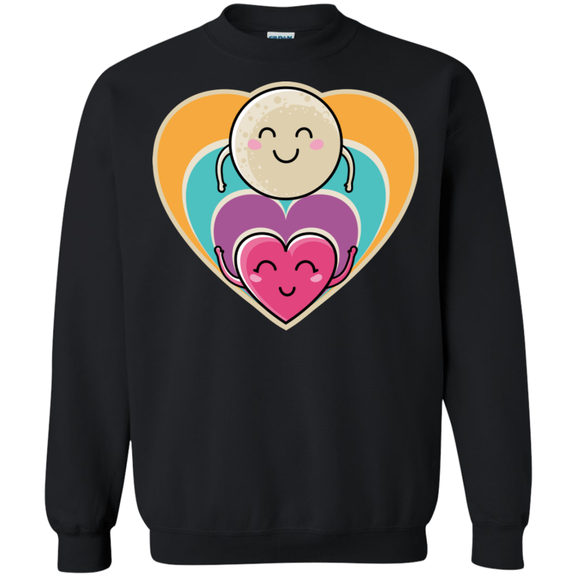 Sweatshirts Black / S Love to the Moon and Back Crewneck Sweatshirt