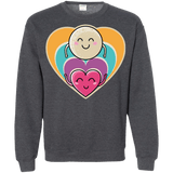 Sweatshirts Dark Heather / S Love to the Moon and Back Crewneck Sweatshirt