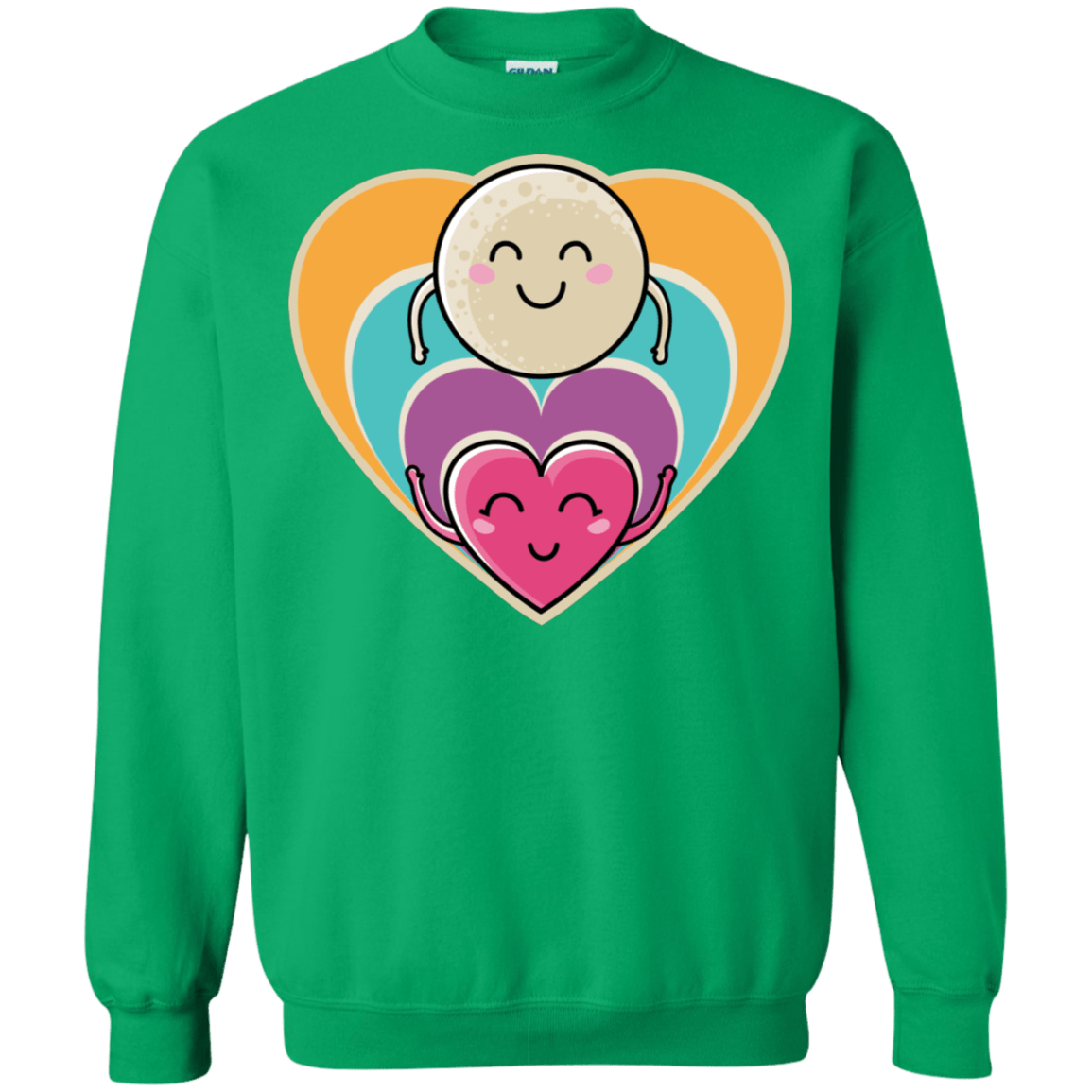 Sweatshirts Irish Green / S Love to the Moon and Back Crewneck Sweatshirt