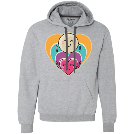 Sweatshirts Sport Grey / S Love to the Moon and Back Premium Fleece Hoodie