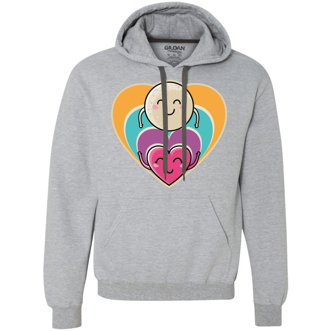 Sweatshirts Sport Grey / S Love to the Moon and Back Premium Fleece Hoodie